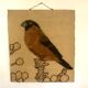 Hanging birds in natural fiber and wool
