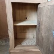 Renovated oak bedside table