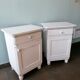 Pair of vintage wooden bedside tables