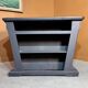 Old wooden counter, black patina