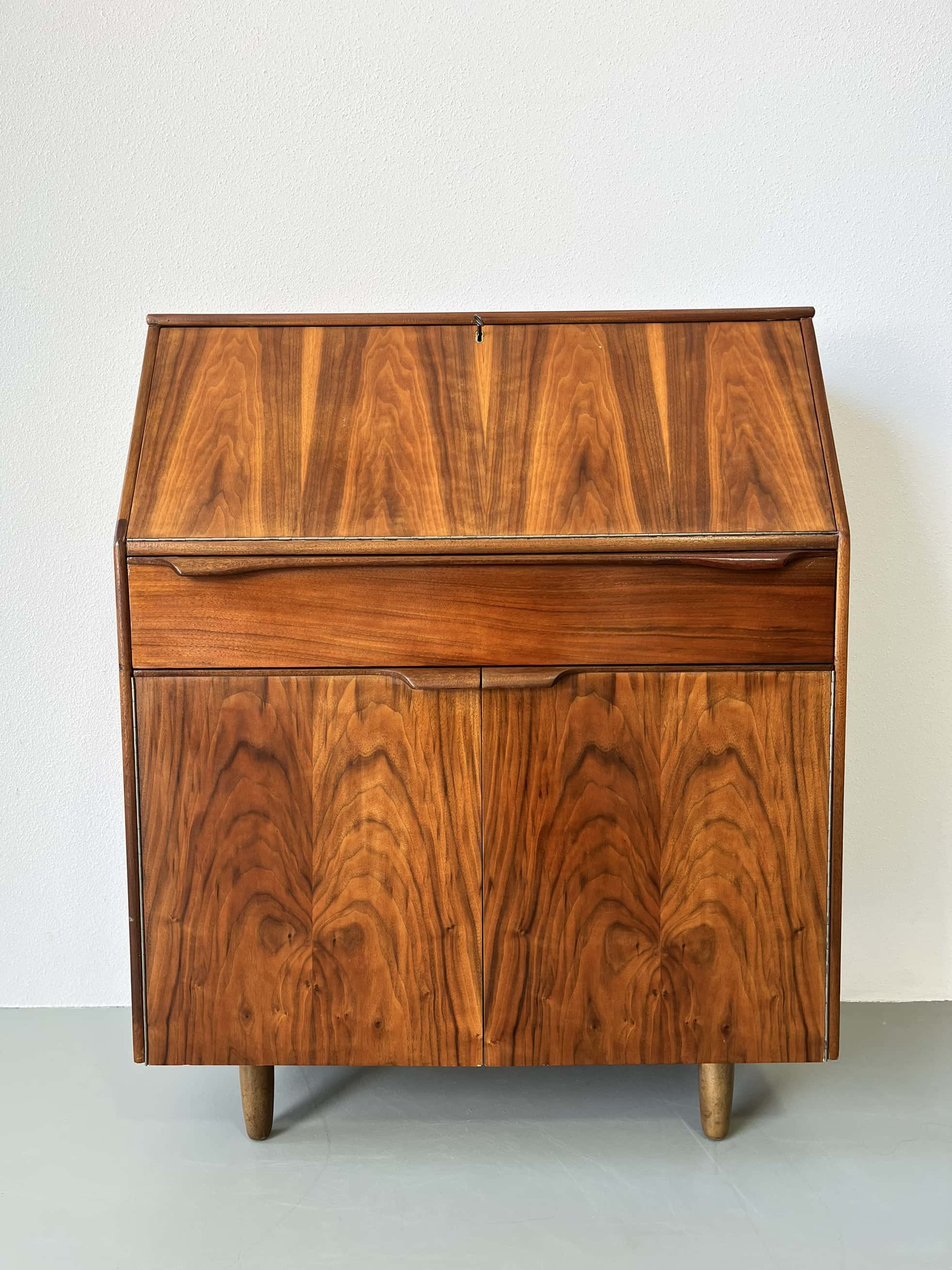 Vintage secretary desk English, Sutcliffe of Todmorden