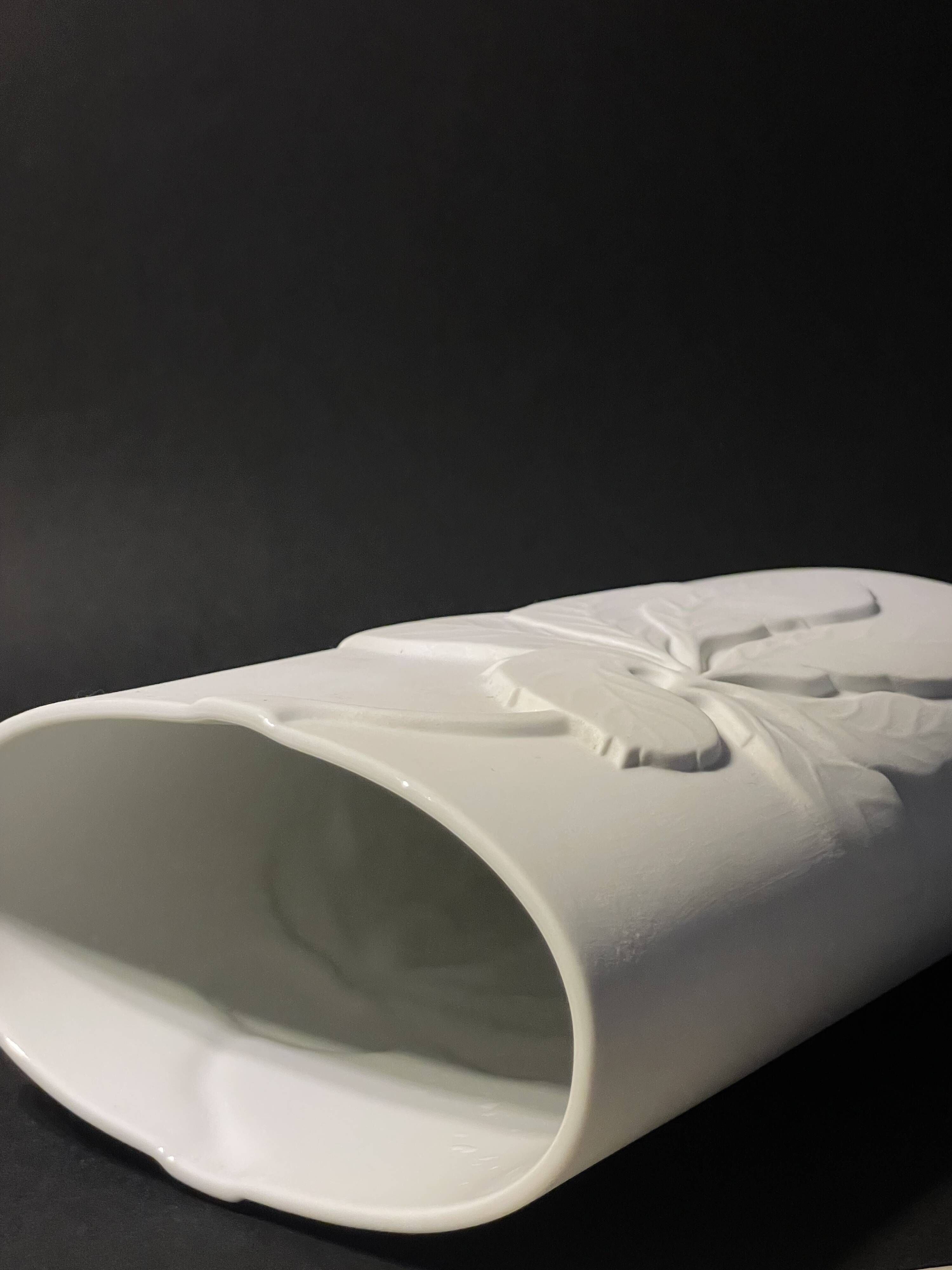 Vintage vase by Thomas Rosenthal, biscuit porcelain, Germany 1960s.