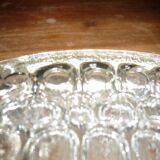 Pique fleurs en verre ovale