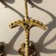 Paire de patères en bronze doré de style Louis XVI, XIXéme siècle.