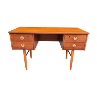 Scandinavian desk 4 drawers in veneer