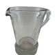 Large stylized glass pitcher