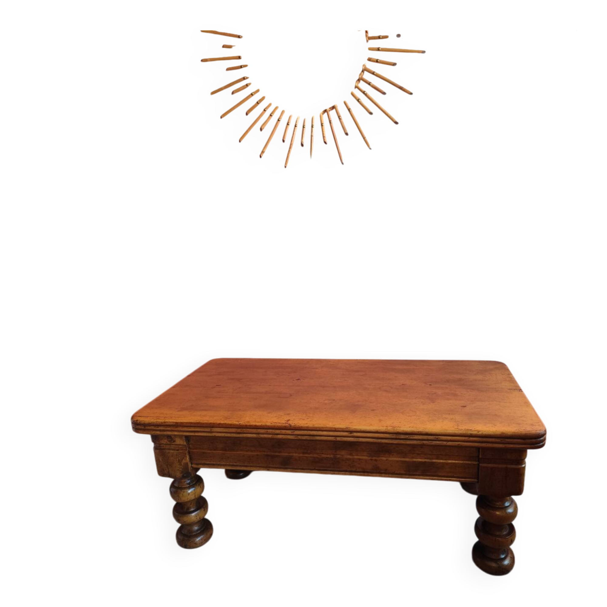 Solid wood coffee table