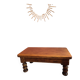 Solid wood coffee table