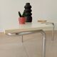 Table basse vintage tripode chrome et formica années 80