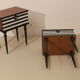 Pair of bedside table restyled swing door year 60