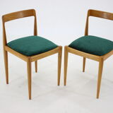 1970s Ash Four Dining Chairs by Drevotvar, Czechoslovakia