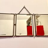 Barber vintage 28x69cm triptych mirror