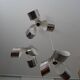 Stainless steel flower cascade suspension, 1970