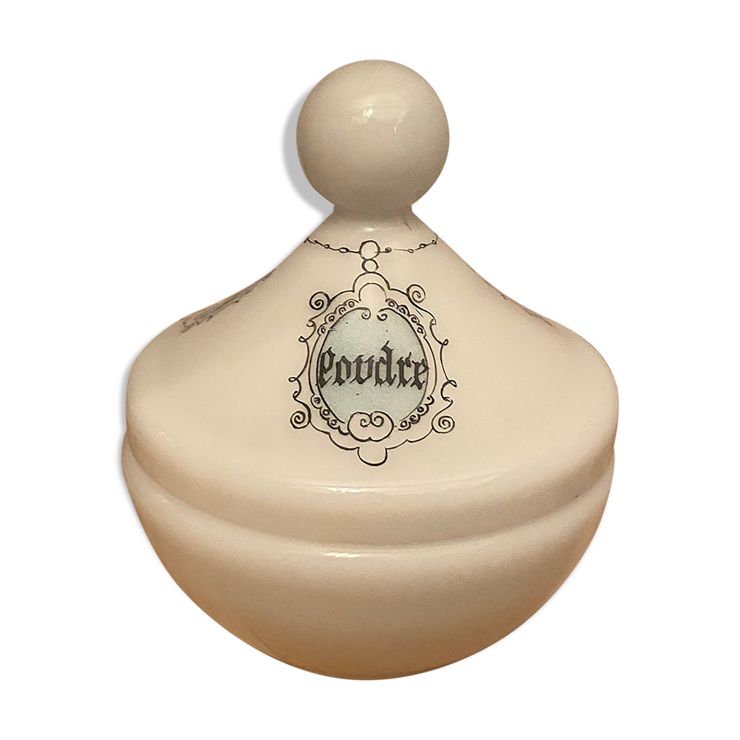 White opaline powder magazine