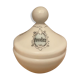 Poudrier en opaline blanche