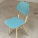 Lot de 2 chaises Tchécoslovaque
TON Bystrice Thonet Blanche et bleue