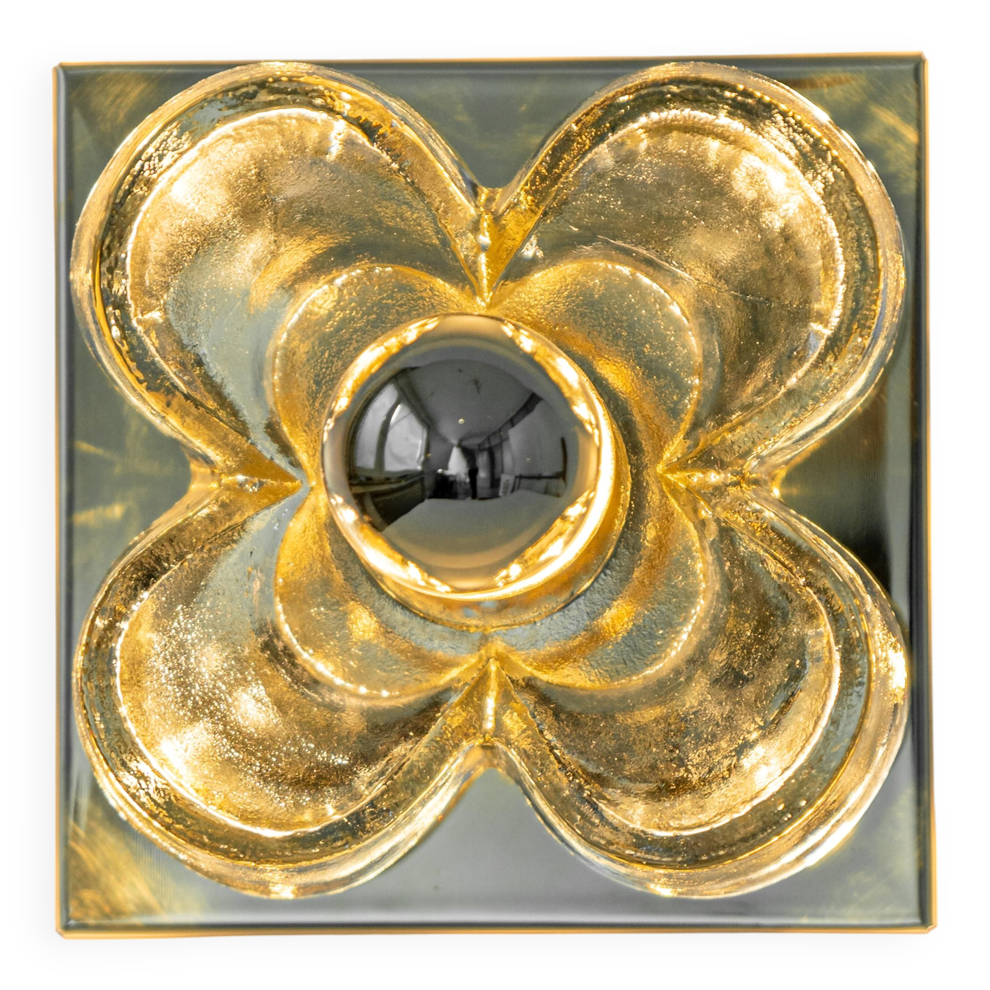 Glass Wall Sconce by Sische, Germany, 1970s