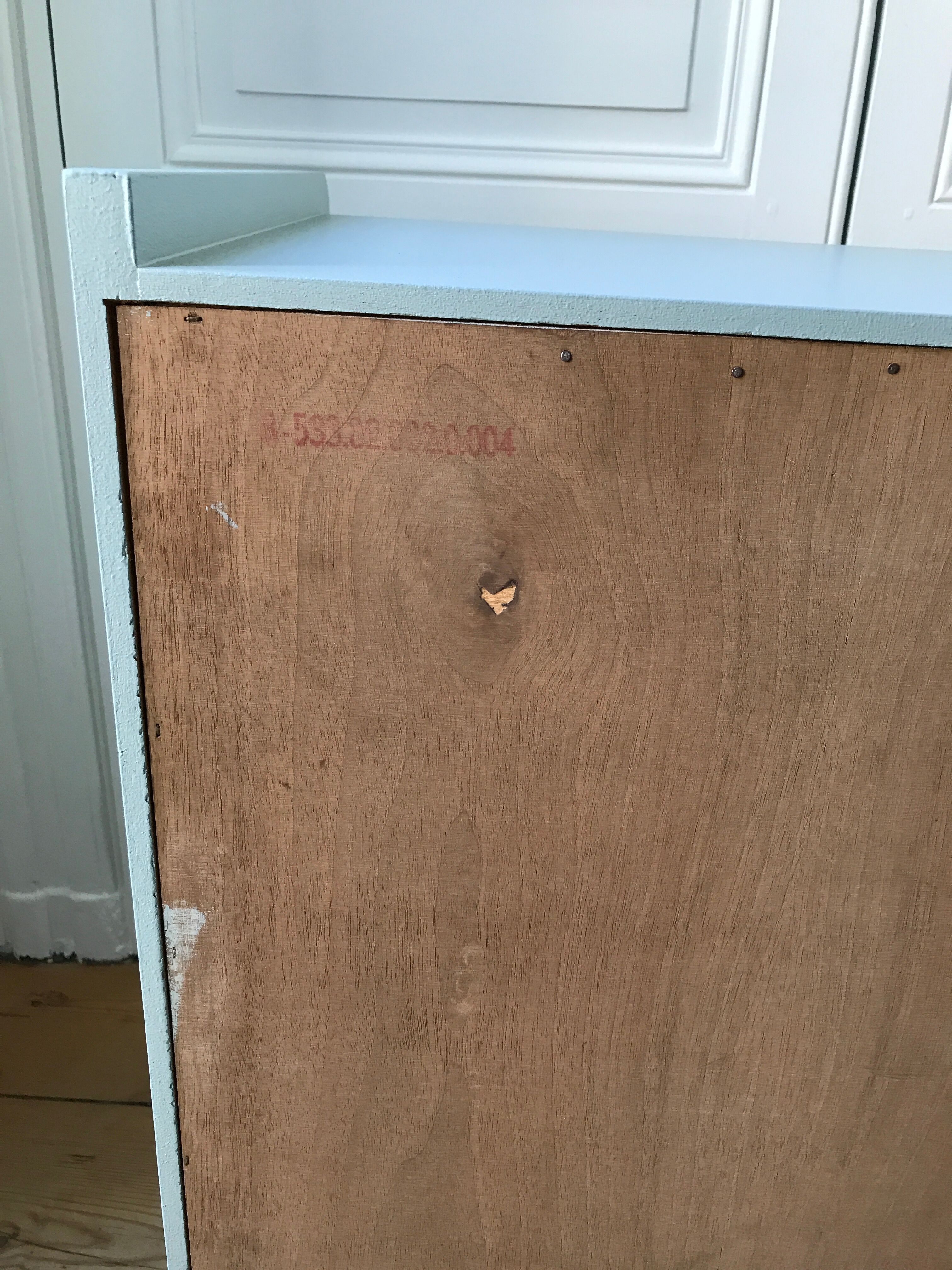 Commode 3 tiroirs vert amande