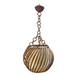 Rattan pendant light from the 50s.
