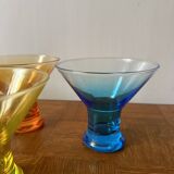 Set of 5 coloured dessert bowls Luminarc