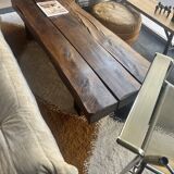 Wasi Sabi Brutalist Solid Wood Coffee Table