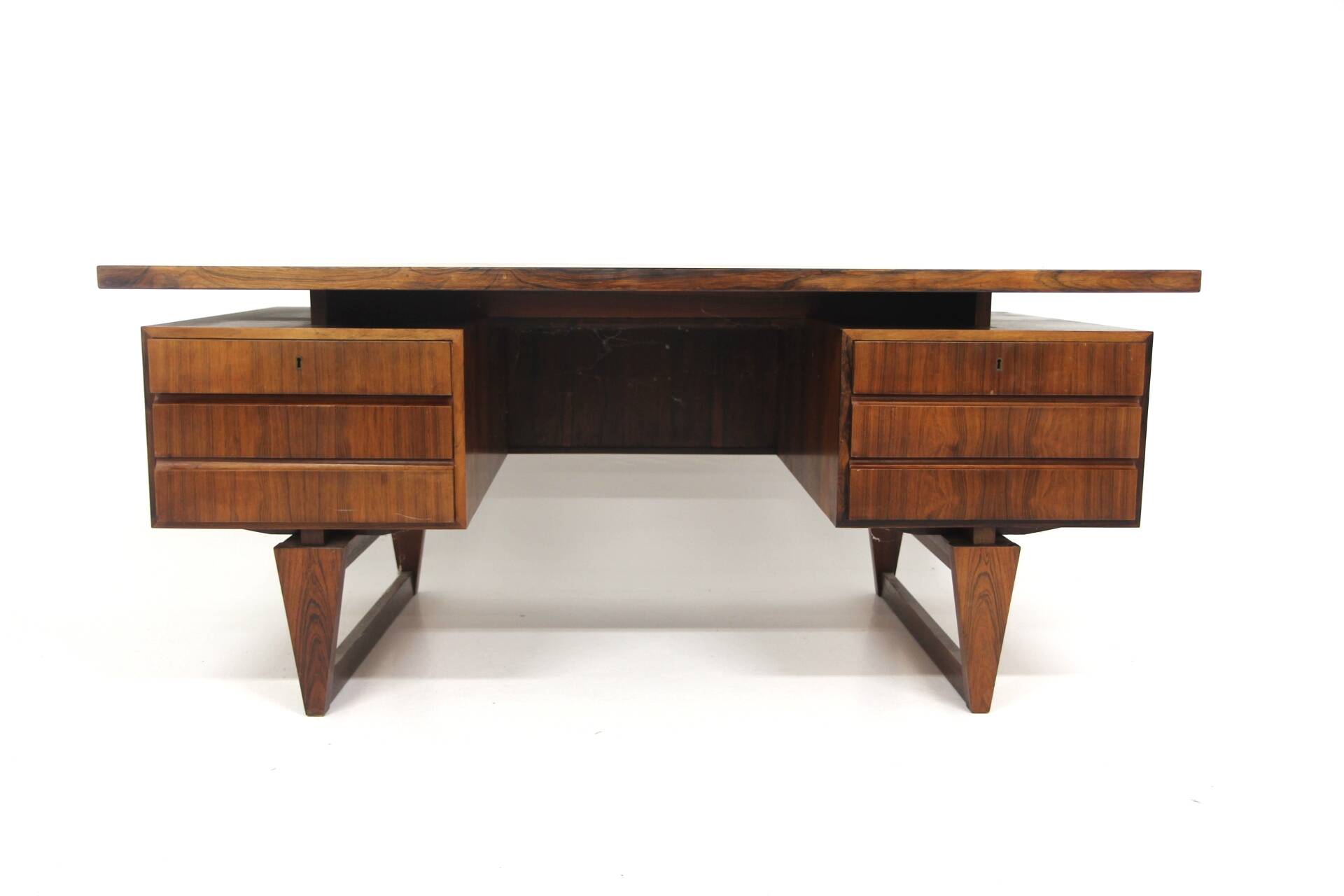 Bureau scandinave en palissandre, Illum Wikkelsø, Danemark, 1960