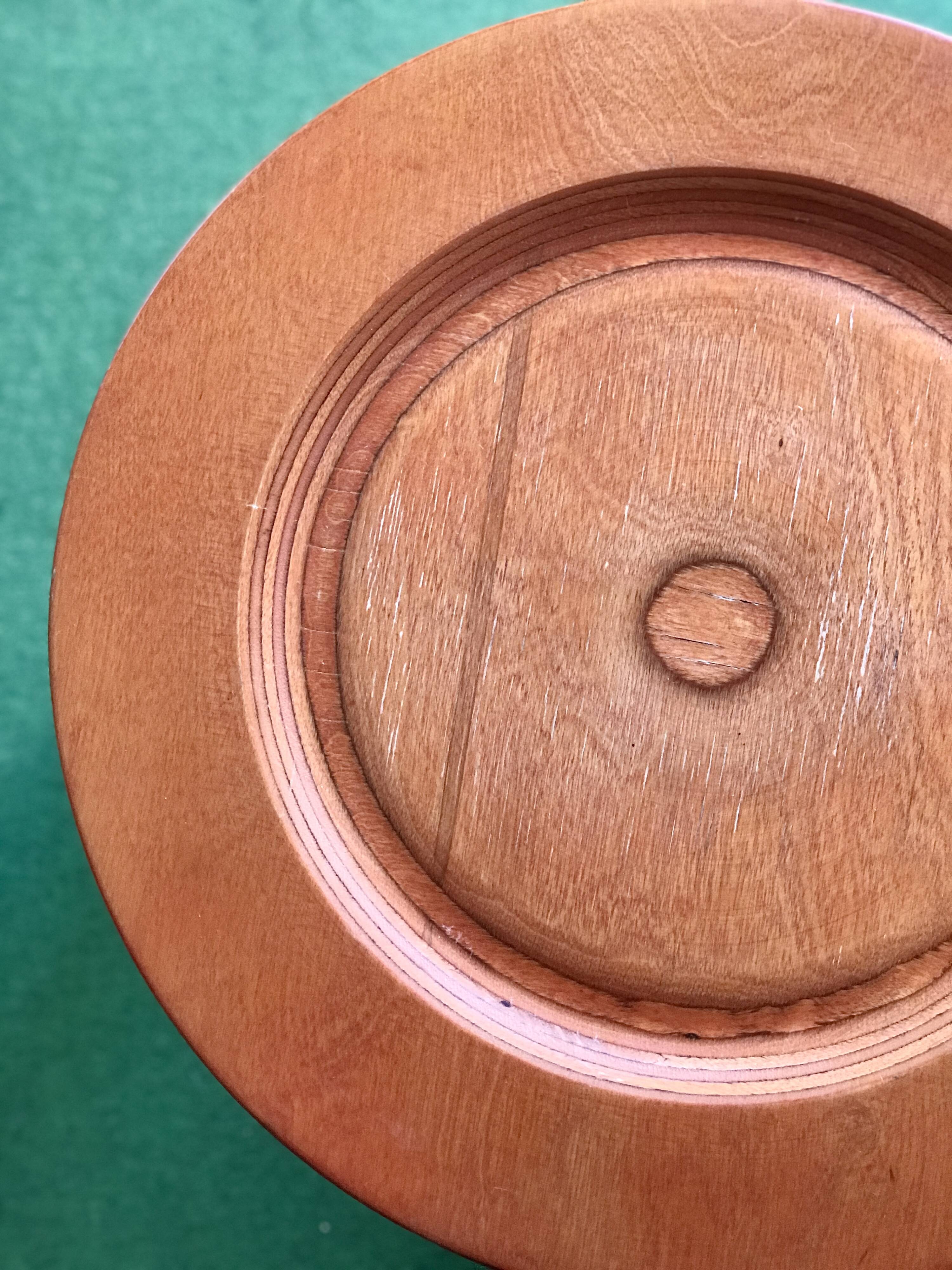 Finnish wooden plate, design by Eero Saarinen.