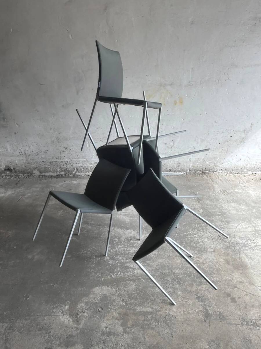 Ensemble de 5 chaises "Lia" par Roberto Barbieri pour Zanotta
