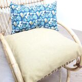 Rotin and bamboo rocking-chair