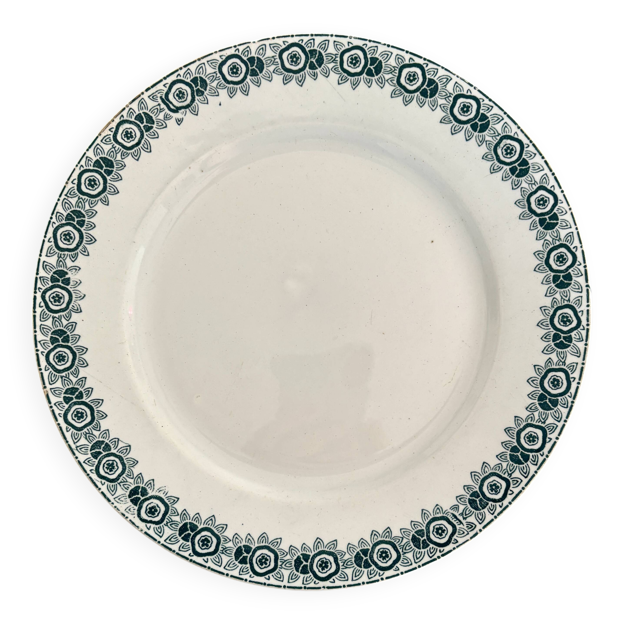 Compotier - footed plate in ironstone model Iberia from Saint Amand