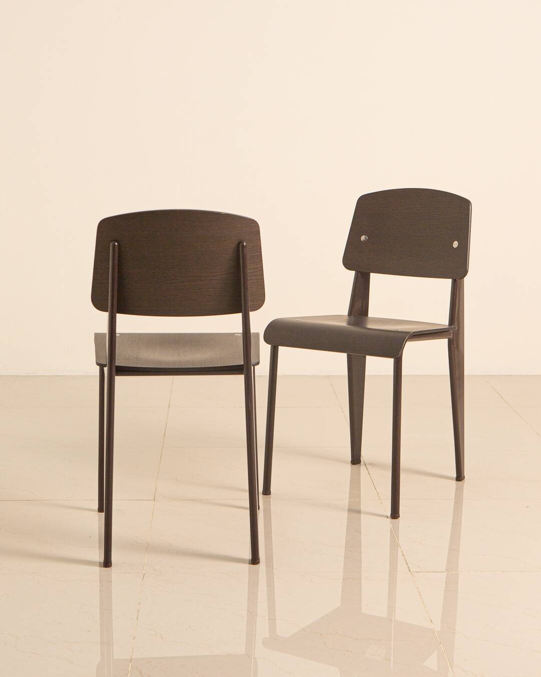 Set of 8 "Standard" chairs by Jean Prouvé for Vitra 00's
