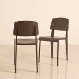 Ensemble de 8 chaises "Standard" par Jean Prouvé pour Vitra 00's