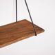 Set of minimalistic wooden shelving units