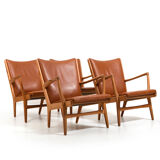 Set of 4 AP-16 armchair in oak by Hans Wegner 1951