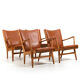 Lot de 4 fauteuils AP-16 en chêne par Hans Wegner