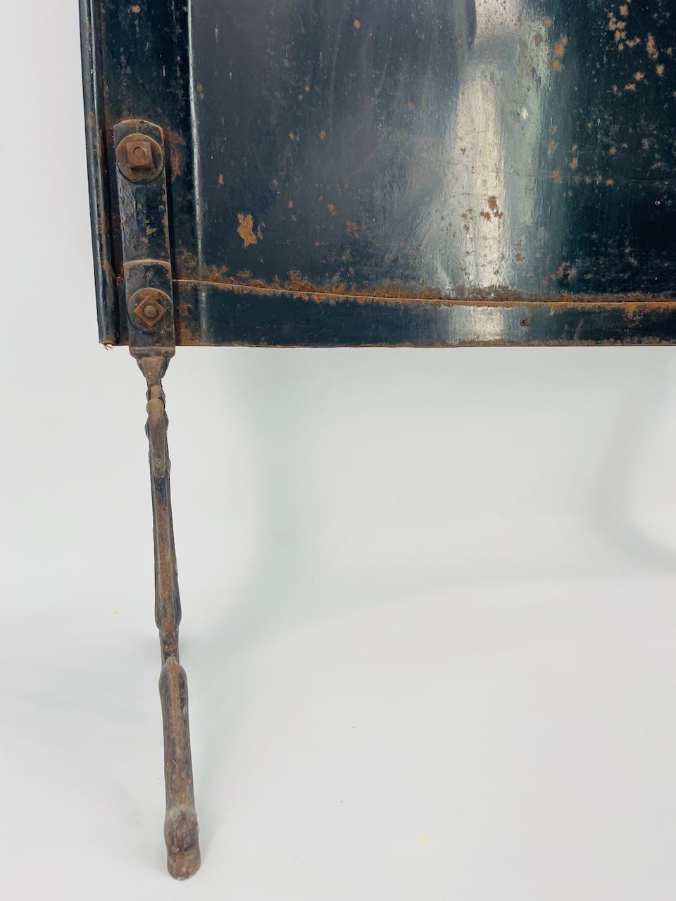 Firescreen or screen painted metal viennese secession around 1900