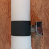 Large vintage cylindrical mid-century wall light.