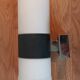 Large vintage cylindrical mid-century wall light.