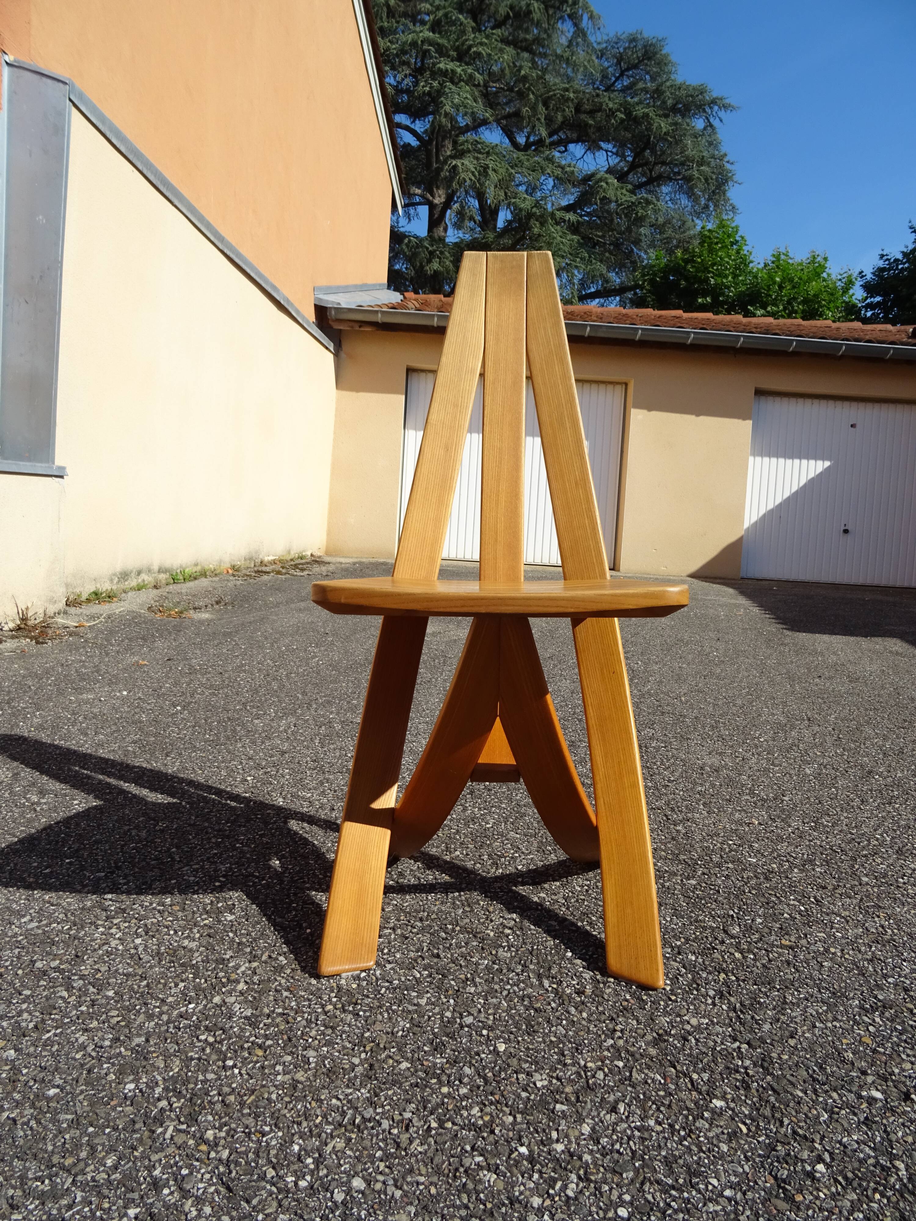 Série 5 chaises Epona design Francis Taglan France