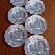 6 English Bursley "The Posthouse" dinner plates