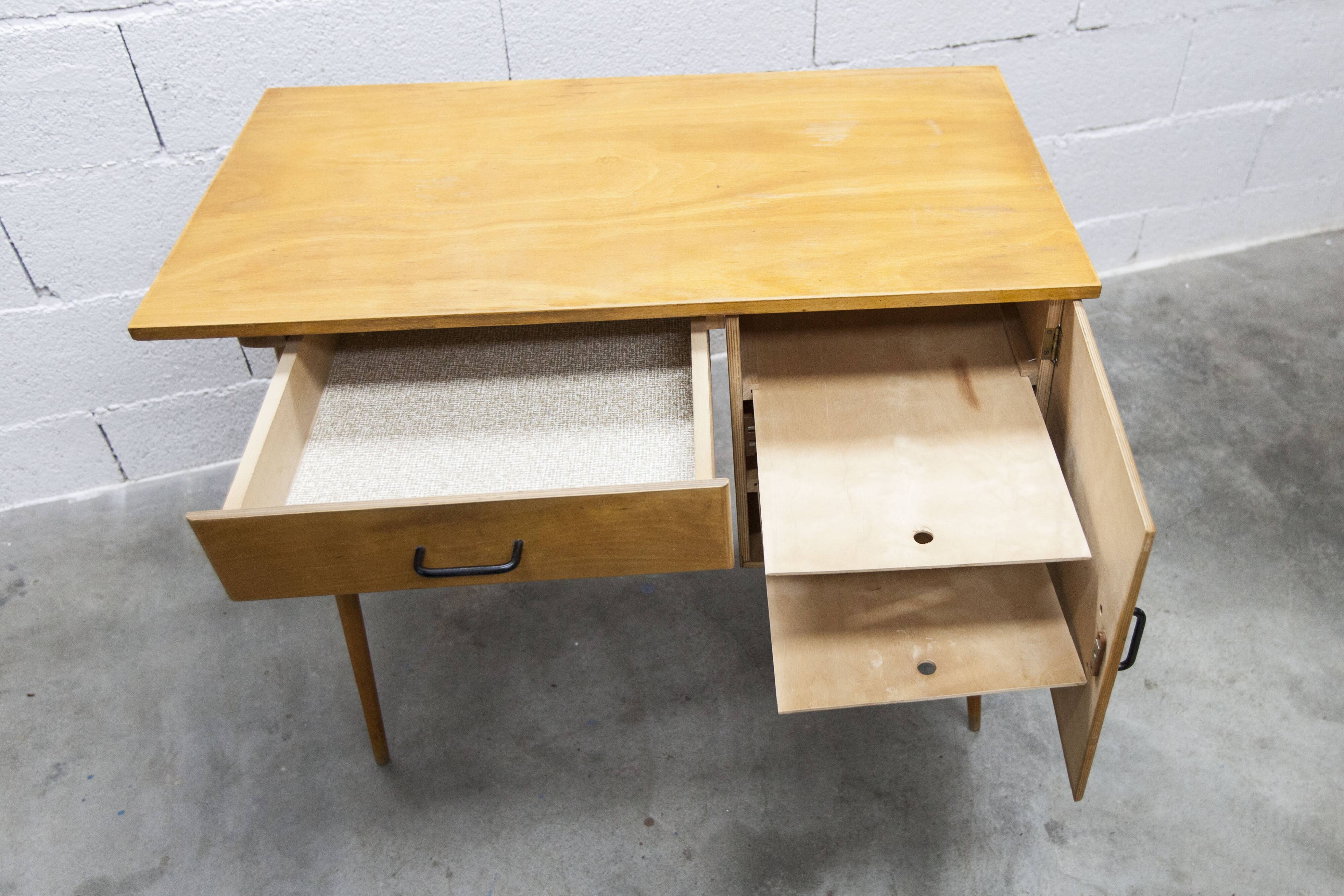 Ensemble bureau et chaise "Oeil" Baumann 1960