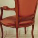 Set de 2 fauteuils en velours de style Louis Philippe