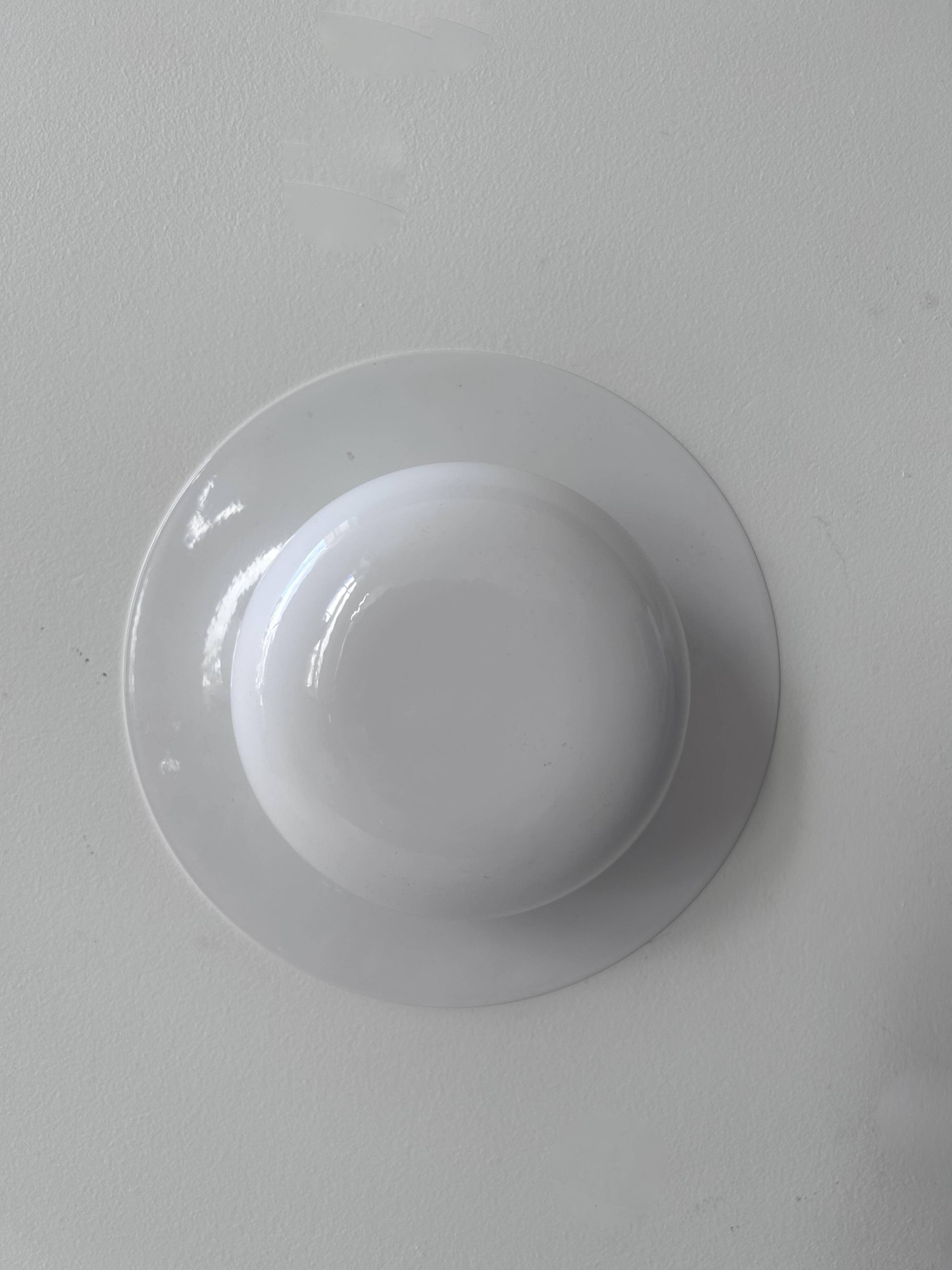 Pair of vintage "Funnel" wall lights, white lacquered metal, by Vibia Spain 2000