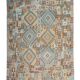 Handmade Grey Large  Kilim Rug, Geometric Flatweave Wool Carpet 294x218 cm