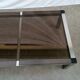 Coffee table smoked glass and aluminum, 1970