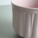 Pink glazed ceramic pot cover