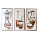 3 italian vintage wall tiles