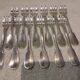 12 silver-plated oyster forks by Christofle Cluny, 14.9cm