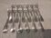 12 silver-plated oyster forks by Christofle Cluny, 14.9cm