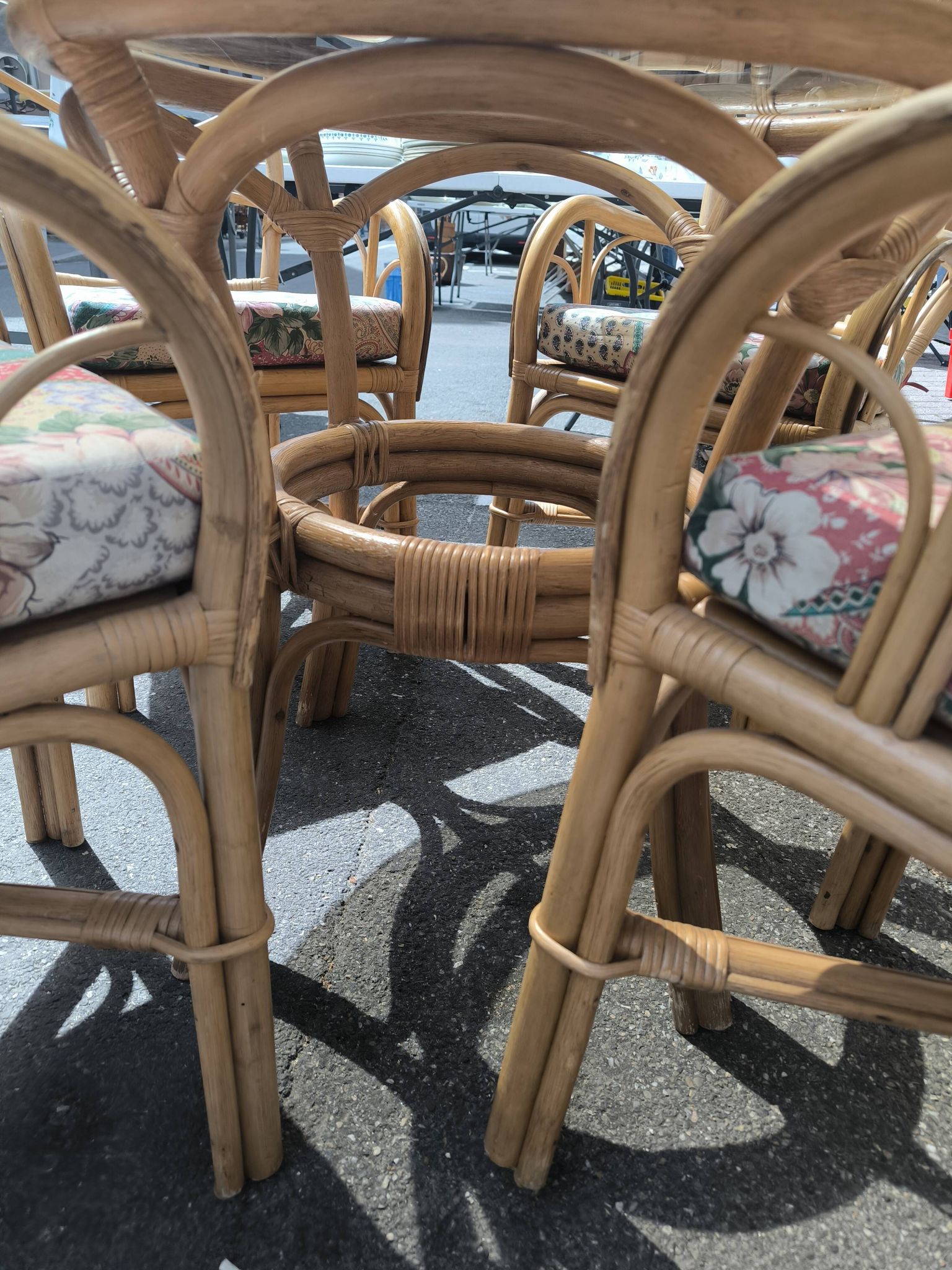 Rattan lounge set